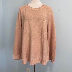 Eileen Fisher Women’s‎ Organic Linen/cotton Dusty Rose Knitted Sweater Size L